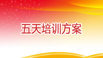 五天培训方案
